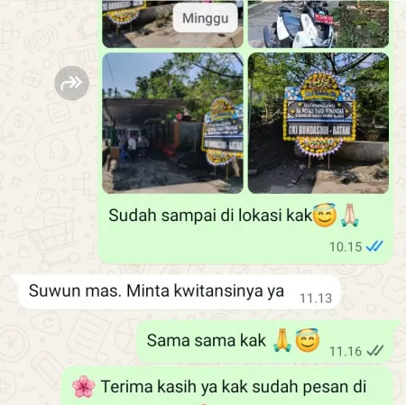 Pengiriman Papan Bunga Duka Wisma 46
