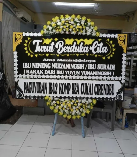 Papan Bunga Duka Wisma 46