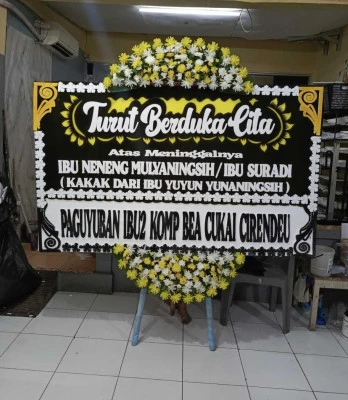 Papan Bunga di Wisma 46